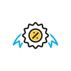 Multi color icon for offer