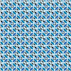 seamless pattern with blue flowers

