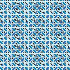 seamless pattern with blue flowers
