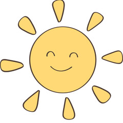 Cute sun Illustration