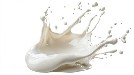 A splash of white milk.