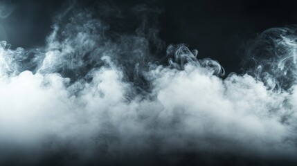 Fototapeta premium An image of smoke on a dark background.
