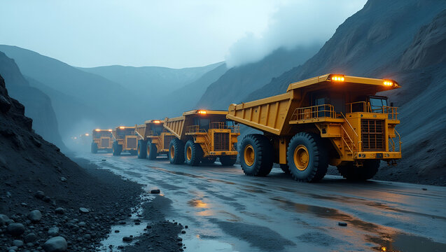 Detailed image capturing advanced rare metal mining operations with cutting edge extraction equipment and innovative techniques driving market evolution and sustainable resource management in  Photo S