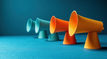 Colorful Megaphones: A Modern Concept of Communication