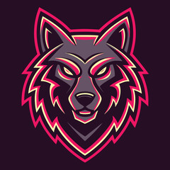 Fototapeta premium Fierce Wolf Mascot Logo