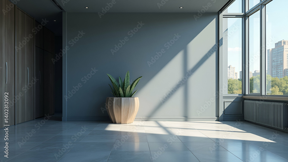 Poster dynamic business branding mockup: high-resolution corporate aesthetics & sophisticated layout for ef