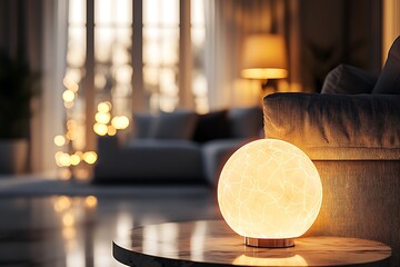 Beautiful luxury light lamp decor glowing