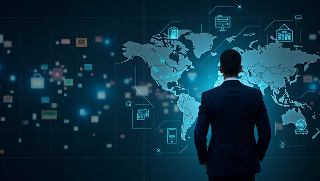 Strategic National Security: Defense Measures and Intelligence Integration for Safeguarding Critical Infrastructure - Photo Stock Concept with Empty Space