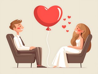 Couple in Love, Romantic Date