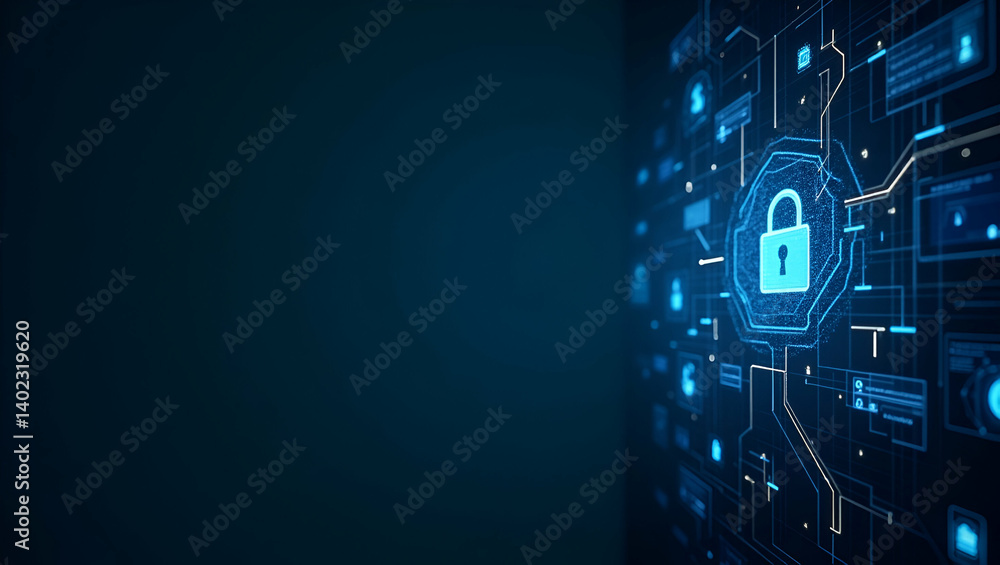 Poster innovative cybersecurity solutions: advanced encryption, continuous monitoring & proactive threat mi
