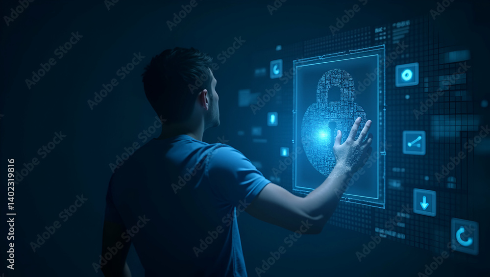 Poster high-quality stock visuals for digital forensics: evidence extraction, data analysis & technical inv