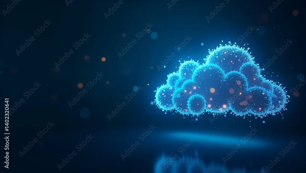Poster High Efficiency Cloud Server Infrastructure: Secure Hosting & Scalable Virtual Environments for Enterprise Digital Services - Empty Space for Text