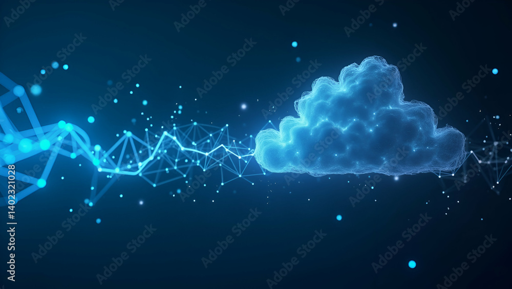 Wall mural pioneering cloud computing research explores innovative it models data analytics and scalable archit