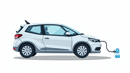 Flat Vector Illustration: Investigating Critical Software Updates for Electric Vehicles to Enhance Performance, Safety, and Reliability in Modern Mobility