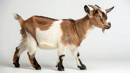 Fototapeta premium American Pygmy Goat on studio background 