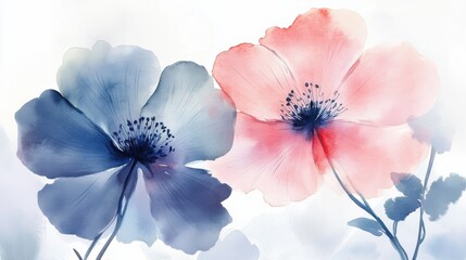 watercolor flower illustration illustration