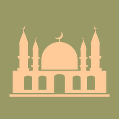 vektor template poster masjid...