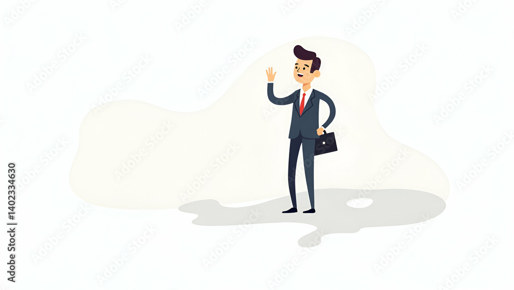 Poster flat innovative customer acquisition strategy visual presentation emphasizes integrated digital chan