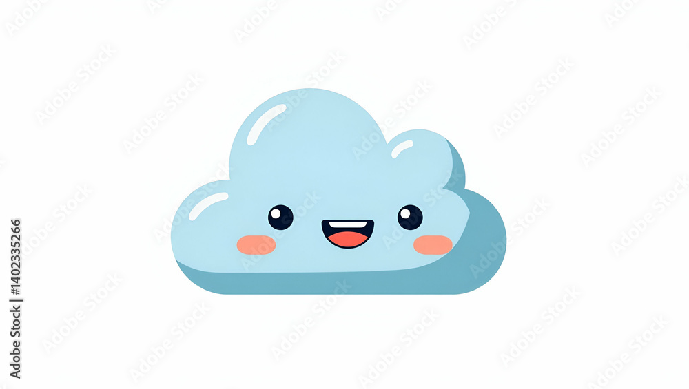 Aufkleber flat visual of cloud technology in modern enterprise: advanced digital systems & integration for ope