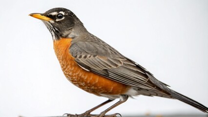 Obraz premium American Robin on studio background 