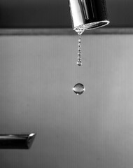 Frozen Moment of a Dripping Faucet