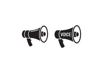 Vector Illustration of Multiple Megaphones Announcing