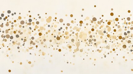 Gold confetti scattered on a white background. A minimalistic and elegant design perfect for celebrations, events, or festive banners. illustration