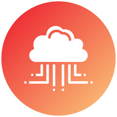 Vector Design Cloud Computing Icon Style