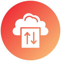 Vector Design Cloud Backup Icon Style