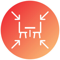 Vector Design Meeting Point Icon Style