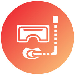 Vector Design Diving Mask Icon Style