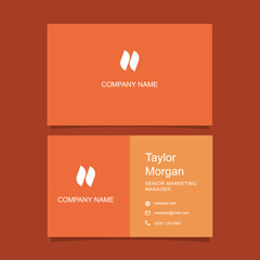 Business card design template minimalist
