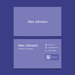 Business card design template minimalist
