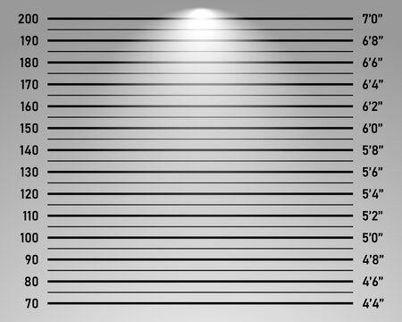 Police lineup or mugshot background vector illustration