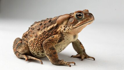 Naklejka premium American Toad on studio background 