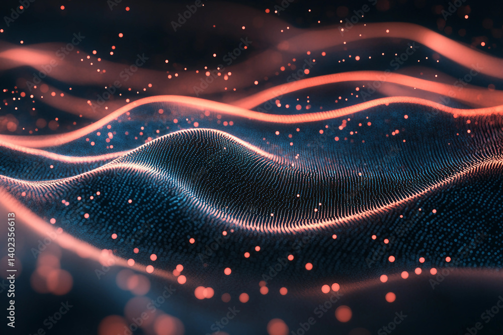 Aufkleber 3d rendering abstract geometric background created ai generative