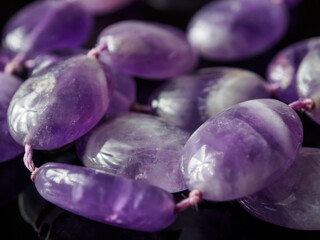 Abstract Jewelry Decorations in Macro Photography: Detailed elements that play with shapes and colors, perfect for art and design.