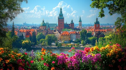 Wawel Castle and Vistula River, Krakow, Poland: A Stunning Panoramic View