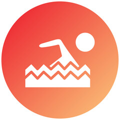 Swimming Icon Style