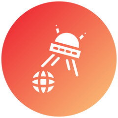 UFO Earth Icon Style