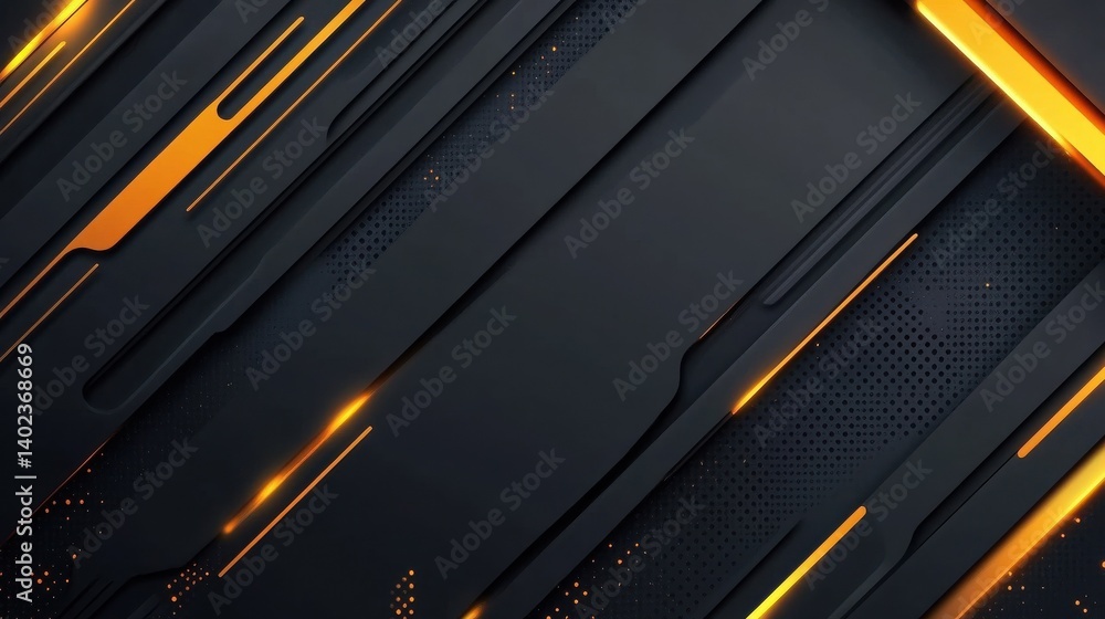 Poster dark deep black dynamic abstract vector background with diagonal lines. modern creative premium grad