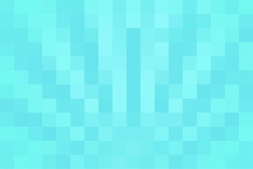 Pixel art of sunburst cartoon blue background. Comics zoom pixel background with copy space.