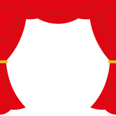 Theatre Curtain Illustration