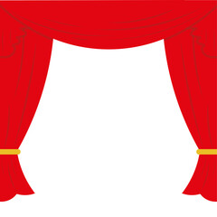 Theatre Curtain Illustration