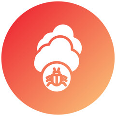 Infected Cloud Icon Style