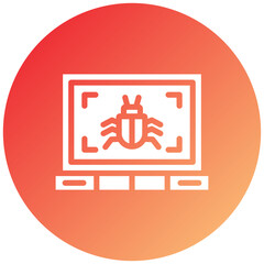 Obraz premium Virus Scan Icon Style