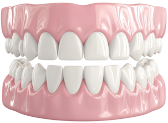 Dental model looks so clean and perfect, showing healthy smile