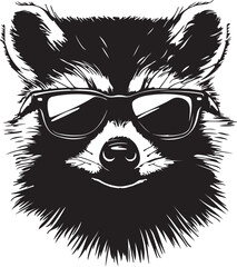 black and white cat head