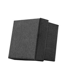 Brown Kraft Paper Box Isolated on White Background – Eco-Friendly Recycled Packaging