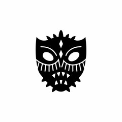 Naklejka premium creative details Spooky Mask Icon Vector Illustration